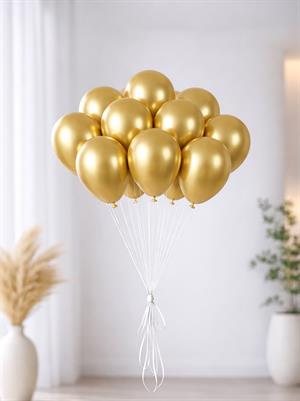Krom Lateks Mini Balon Gold 5 inc 12 cm 100lü