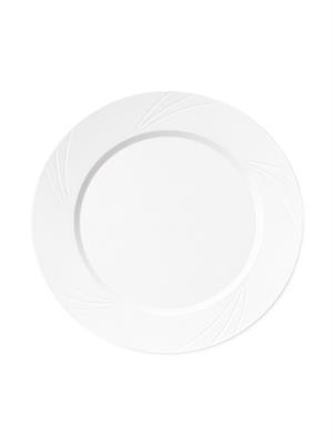 Lüks Plastik Mika Tabak 6lı 26 Cm Beyaz