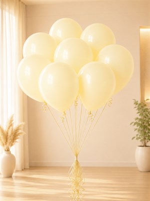 Makaron Sarı Balon Pale Yellow 12 inc 100lü