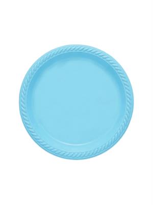 Mavi Plastik Tabak & Karton Bardak Seti – Doğum Günü Parti Malzemesi 24lü 