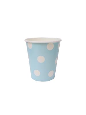 Mavi Plastik Tabak & Karton Bardak Seti – Doğum Günü Parti Malzemesi 24lü 