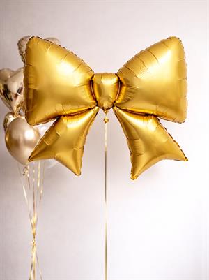 Metalize Altın Fiyonk Folyo Balon – Parti & Doğum Günü Süslemesi 98 cm