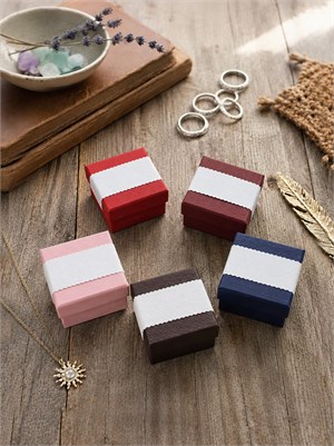 Mini Takı Kutusu – Yüzük, Küpe ve Bijuteri Hediye Kutusu 5 cm 24lü