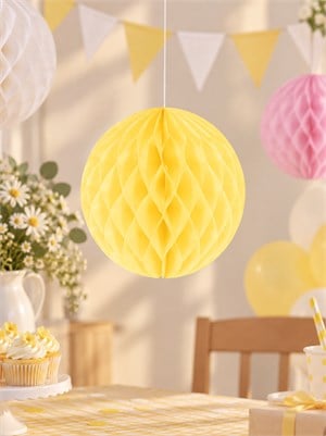 Parti Süsleri Dekoratif Petek Süs Sarı 25 cm
