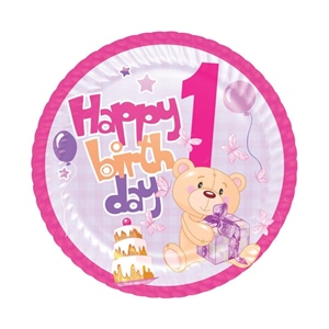 Party Dreams Karton Tabak 1 Yaş Kız