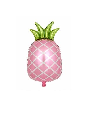 Pembe Ananas Folyo Balon – Tropikal Yaz Partisi Dekorasyonu 60 cm