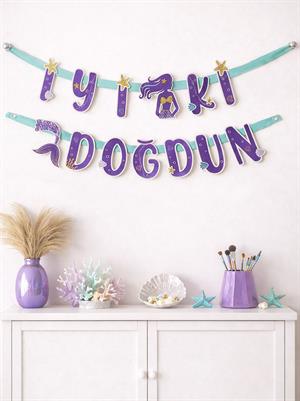 Pırıltı Deniz Kızı İyi Ki Doğdun Yazı
