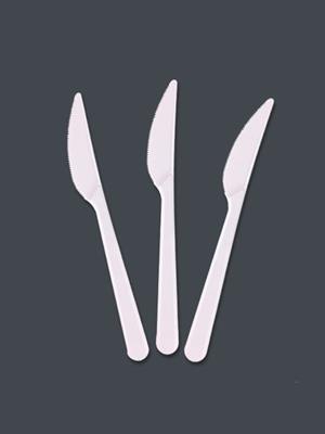 Plastik Bıçak Beyaz 25Li