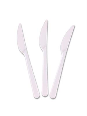 Plastik Bıçak Beyaz 25Li