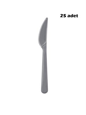 Plastik Bıçak Gümüş 25li