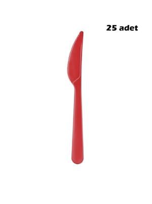 Plastik Bıçak Kırmızı 25li