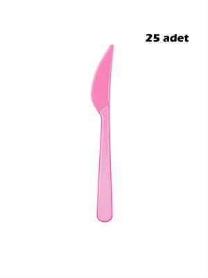 Plastik Bıçak Pembe 25li