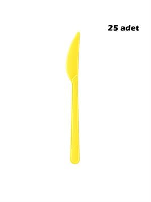 Plastik Bıçak Sarı 25li