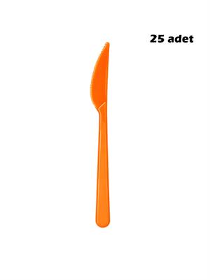 Plastik Bıçak Turuncu 25li