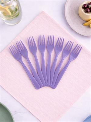 Plastik Çatal Lila 25li
