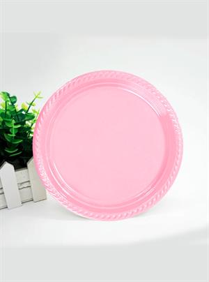 Plastik Tabak Pembe Renk 25Li