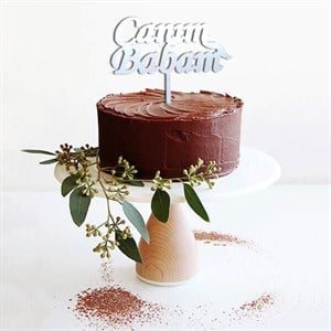 Pleksi Pasta Süsü Yazı Canım Babam Gümüş