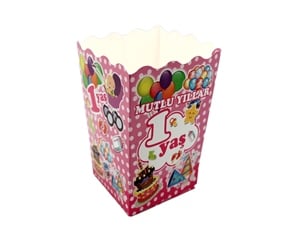 POPCORN PUANTİYELİ 1 YAŞ PEMBE 12 ' Lİ