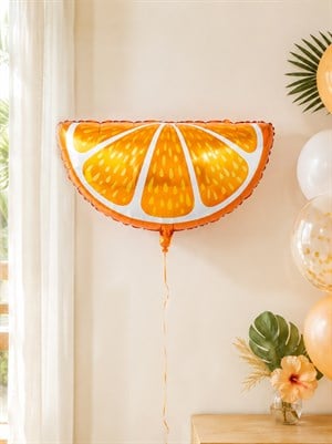 Portakal Şeklinde Folyo Balon – Tropikal Yaz Partisi Dekoru 49 cm