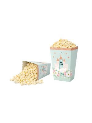 Prenses Şato Temalı Karton Mısır Kutusu – Doğum Günü Popcorn Kutusu 8li