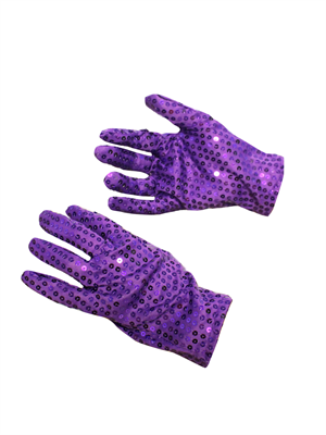 Pullu Eldiven Bride Bekarlığa Veda Partisi Kostümü Mor