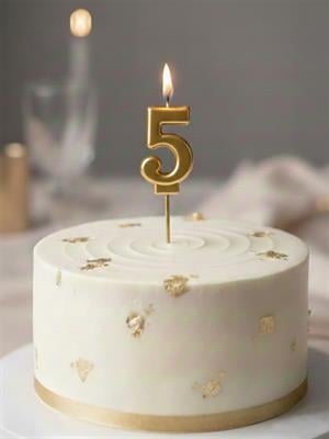 Rakam Mum Altın No:5