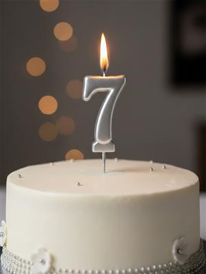 Rakam Mum Gümüş No:7