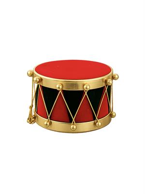Ramazan Davulu Dekoratif Masa Süsü – Kırmızı Yeşil Altın Detaylı 21 cm