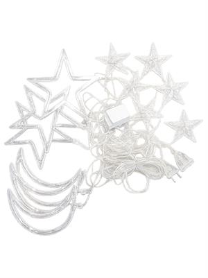 Ramazan Temalı LED Işık Ay Yıldız Figürlü 8 Fonksiyonlu Günışığı Eklenebilir Fişli 3 Metre