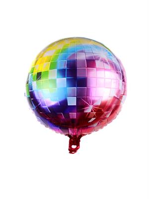 Renkli Disko Topu Folyo Balon Parti Balonu 60 cm