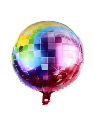 Renkli Disko Topu Folyo Balon Parti Balonu 60 cm