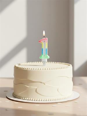 Renkli Rakam Mum Pasta Mumu 1