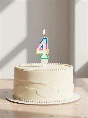 Renkli Rakam Mum Pasta Mumu 4