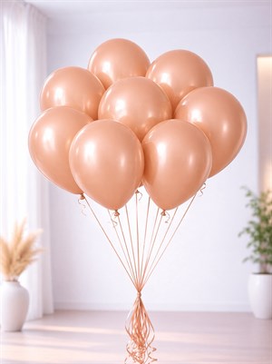 Rose Gold Metalik Balon 10Lu 12