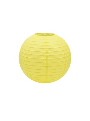 Sarı Japon Feneri Kağıt Süs Dekoratif Parti Feneri 25 cm