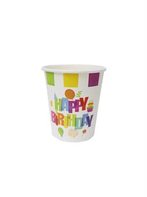 Sarı Plastik Tabak & Karton Bardak Seti – Doğum Günü Parti Malzemesi 24lü 