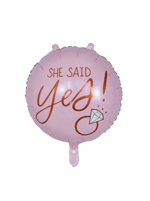 Bride Parti Palonu She Said Yes Yazılı Folyo Balon 55 cm