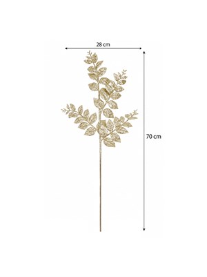 Simli Dekoratif Yılbaşı Dalı 70 cm – Ağaç Vazo Masa Süsleme Dekoru