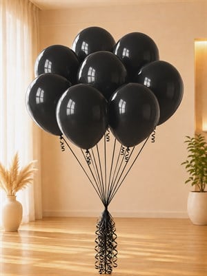 Siyah Balon 10Lu 12