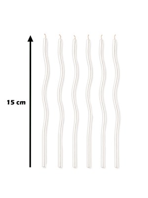 Spiral  Pasta Mumu Beyaz 15 cm 6lı