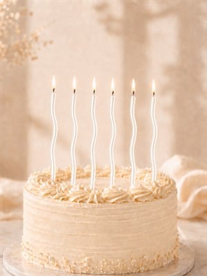 Spiral  Pasta Mumu Beyaz 15 cm 6lı