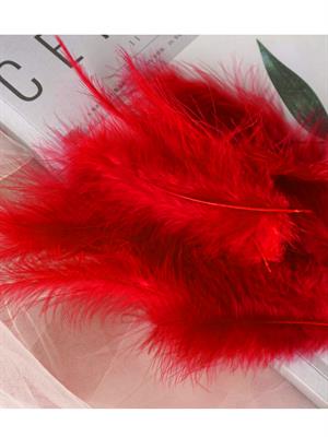 Balon İçi Tüyü Kırmızı Balon Tüy Konfeti 12li