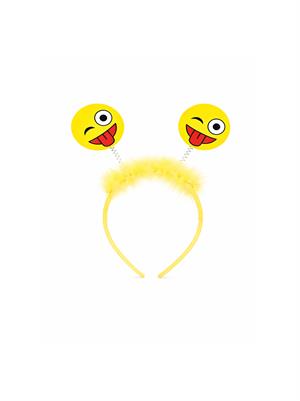 Emoji Figürlü Eğlenceli Doğum Günü Parti Tacı