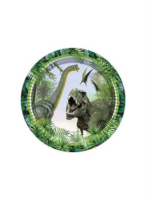 Vahşi Jurassic Parti Tabak 23 Cm 8 Adet