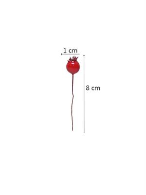 Yılbaşı Ağacı Süsleri Telli Mini Kokina Berry Dekoratif Çam Ağaç Süsü 16lı