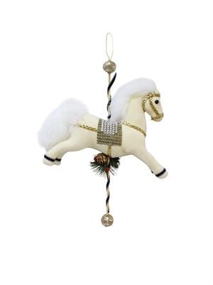 Yılbaşı Dekor Süsü Altn Şerit Detaylı Dekoratif Atlı Karınca Ağaç Süsü 20 cm