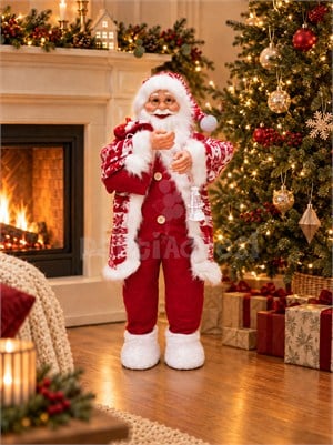 Yılbaşı Dekoru Büyük Boy Noel Baba 90 cm – Fenerli Dekoratif Yılbaşı Süsü
