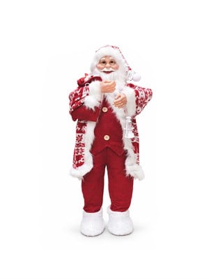 Yılbaşı Dekoru Büyük Boy Noel Baba 90 cm – Fenerli Dekoratif Yılbaşı Süsü