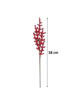 Yılbaşı Dekoru Minik Meyveli Kokina Berry Yapay Dal Kırmızı 58 cm 