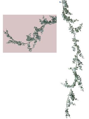 Yılbaşı Dekoru Okaliptus Dalı Garland  – Kapı Duvar ve Masa Süsü Yeşil 110 cm 